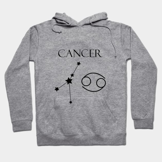 Cancer Zodiac Horoscope Constellation Sign Hoodie by MikaelSh